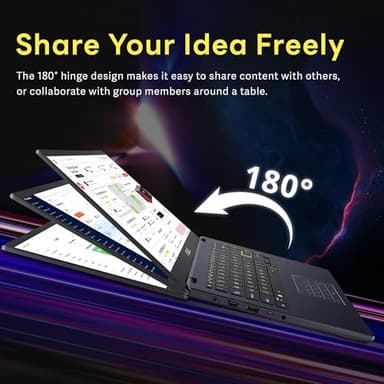 ASUS 14" FHD Laptop, Intel Pentium N6000 Processor, 4GB RAM, 224GB Storage(64GB eMMC+160GB Docking Station Set), Intel UHD Graphics, Webcam, Bluetooth, Win 11, Star Black - Image 4