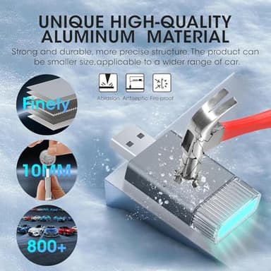 Mini Wireless Carplay Adapter for Apple iPhone,Plug and Play Easy Setup Automatic Reconnect,Convert Wired to Wireless Bluetooth Carplay Adapter Dongle,for Car play 2016+ & iPhone iOS 10+ (USB A)Grey01 - Image 3