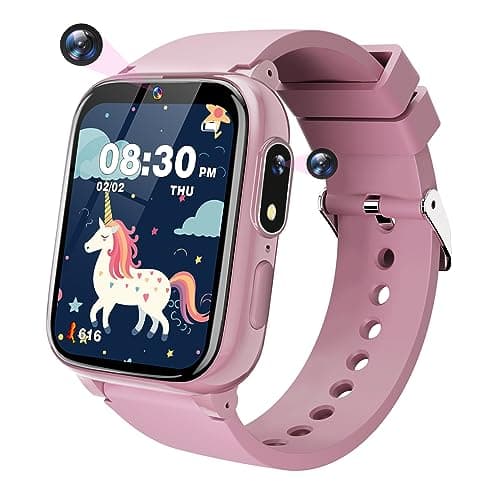 Sueseip Kids Smart Watches Girls Toys Age 6-8, HD Touchscreen Dual Cameras Kids Watch for Girl Ages 8-10, Kid Toy with 35 Games MP3 Learn Card for 5 6 7 8 9 Year Old Girl Christmas Birthday Gifts - Image 1