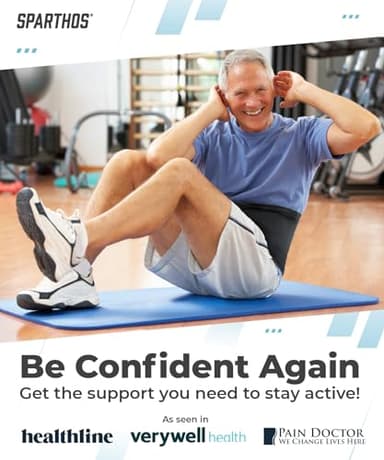 Sparthos Back Brace for Lower Back Pain - Immediate Relief from Sciatica, Herniated Disc, Scoliosis - Breathable Design With Lumbar Support Pad - For Home & Lifting At Work, For Men & Women - Medium - Image 3