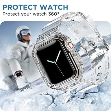 DABAOZA 5 Packs Compatible for Clear Apple Watch Band 41mm 40mm 38mm, Jelly Crystal Women Men TPU Strap for iWatch Series 11 10 9 8 7 6 SE 5 4 3 2 1 Ultra 3 2 (41/40/38, Neon Series) - Image 5