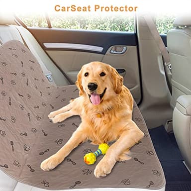 Peepeego 2Pack Pee Pads for Dogs Reusable+Free Dog Comb, Waterproof Rug 36”x48, Absorbent Puppy Pads Washable, Non Slip Protector for Bed Couch Carpet - Image 5