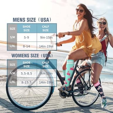 Bluemaple 6 Pack Copper Compression Socks for Women and Men Circulation-Best Support for Medical, Running,Nursing,Athletic - Image 7