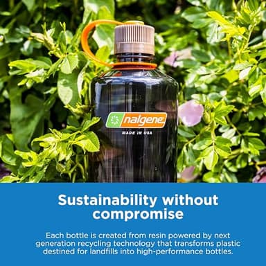Nalgene Leak Proof Tritan BPA-Free Water Bottle - 32 oz Wide Mouth - Made in the USA for Outdoor Use & Daily Hydration (Amethyst) - Image 4