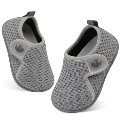 FEETCITY Toddler Shoes Baby Walking Shoes Kids Sneakers Boys Girls Toddler Slip On Shoes Fashion Casual Shoes Sports Running Sneakers Grey - Image 6