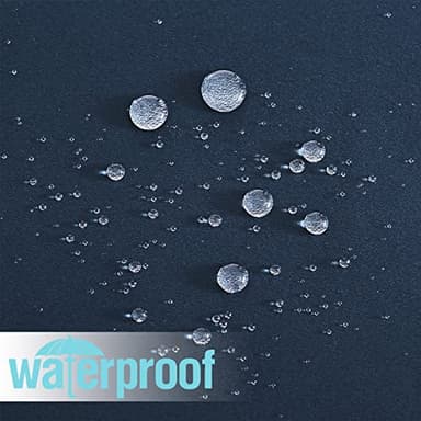 RYB HOME Outdoor Curtains for Pergola - Country Rustic Waterproof Outdoor Curtains Privacy for Sun Room Garage Window Room Divider Patio Door, Wide 52 x Long 95, 1 Panel, Navy Blue - Image 5