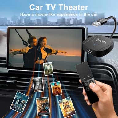 Wireless CarPlay Adapter for Apple,Plug and Play CarPlay Wireless Adapter with HDMI Input for Fire TV Sticks and Game Consoles,Fit for Cars with Factory Wired CarPlay from 2016 & iOS 10+ Phone - Image 6