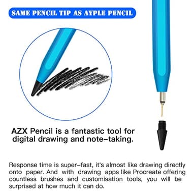 Stylus Pen for Apple iPad Pro 13/12.9/11-inch, iPad Air M3/M2 2025 13/11-inch, iPad Pro Pencil 3/4/5/6th Generation, iPad 11th-6th Gen, Compatible (2018-2025) with Fast Charging & Palm Rejection - Image 7