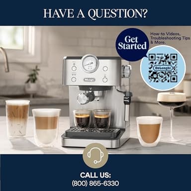De’Longhi Classic Espresso Machine with Milk Frother, 15-Bar Pump & Temperature Control - Barista Coffee Maker Kit for Espresso, Latte, Cappuccino & Iced Coffee - Italian Stainless Steel Design - Image 12