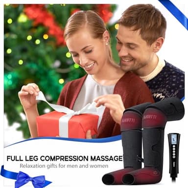 AICUTTI Air Compression Leg Massager with Heat - Circulation Booster for Foot, Calf, Knee & Thigh Pain Relief - Gifts for Women, Men, Dad, & Mom for Mother's Day, Father's Day, Birthdays & Christmas - Image 7