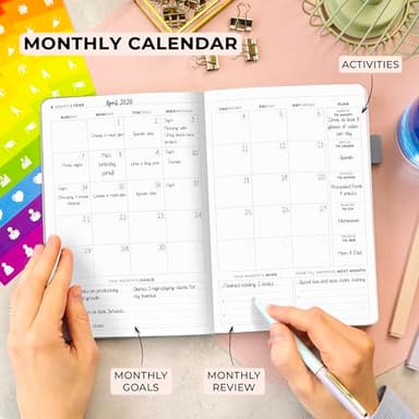 Clever Fox Advanced Weekly Planner – Undated Weekly & Monthly Life Goal Planner for Daily Productivity, Time Management and Hit Your Goals – Day Organizer Journal – Hardcover A5, Gray - Image 5