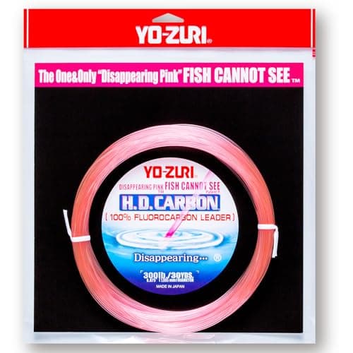 Yo-Zuri 30-Yard HD Fluorocarbon Leader Line, Pink, 300-Pound - Image 1