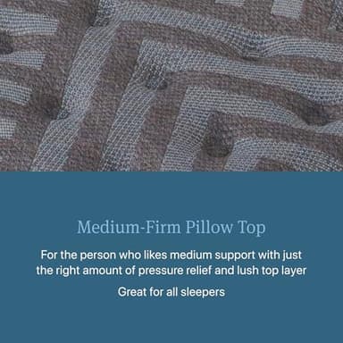 Beautyrest Days End Medium Firm Pillow Top 14.75" Mattress - King - Cooling Tech, Supportive Durable Pocketed Coils, Pressure Relief, Motion Separation; 100 Night Sleep Trial and 10 Year Warranty - Image 3