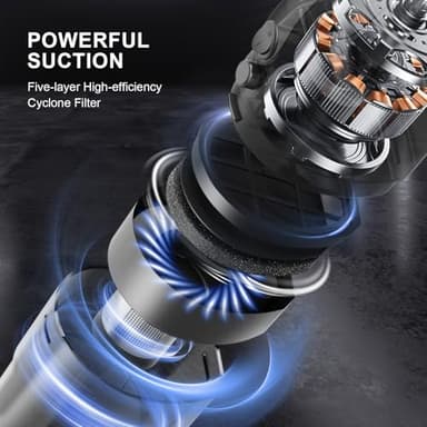 SOWTECH Corded Vacuum Cleaners 20Kpa Powerful Suction Ultra-Light Stick Vacuum for Hard Floor Pet Hair Vacuum - Image 3