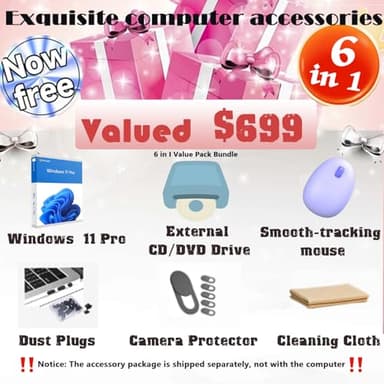 HP 21.5" FHD All-in-One Desktop Computer, w/Office Lifetime & Win 11 Pro, Webcam, WiFi6,FHD Anti-Glare Display, HDMI, Intel Celeron J4025 Processor, Wired Keyboard & Mouse, 32GB RAM + 1TB SSD - Image 8