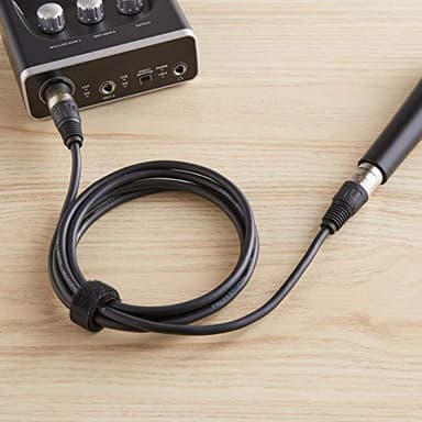 Amazon Basics XLR Male to Female Microphone Cable for Speaker or PA System, All Copper Conductors, 6MM PVC Jacket, 6 Foot, Black - Image 6