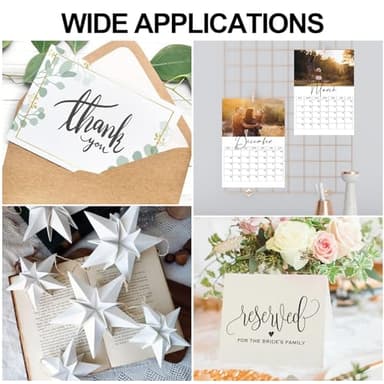 White Cardstock 8.5 x 11, 230gsm Cover Cardstock Paper, 85 Lb Heavy Card Stock for Printer, Card Stock Paper for Invitations, Scrapbooking, Crafts, Diy Cards, Decoration, Drawing (30 Sheets) - Image 7