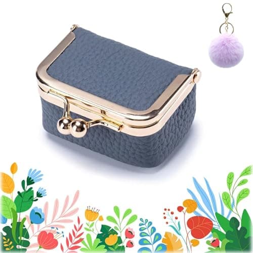 2025 New Leather Mini Jewelry Box, Vintage Jewelry Boxes for Women, Havethedare Mini Jewelry Travel Case Organizer, Jewelry Pouch for Earrings Rings, Portable Tiny Jewelry Storage Box (Blue) - Image 1