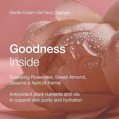 Natio Australia Rosewater Hydration Gentle Cream-Gel Face Cleanser, 3.3 oz - Facial Cleanser with Rosewater - Travel Size Face Wash for All Skin Types - Image 3