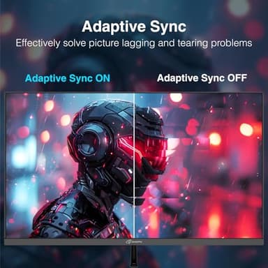 ArcticPro 24 inch Monitor 120Hz, FHD 1080p, Computer Monitor, IPS, 99% sRGB, Adaptive Sync, 1ms Response Time, 3-Sided Frameless, Ultra Slim, VESA Mountable, Anti-Blue Light Design, HDMI & VGA Ports - Image 4