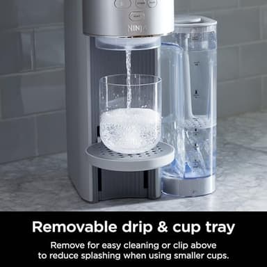 Ninja Thirsti Max Custom Hydration System, Soda Maker, Sparkling Water Maker, Custom Still & Sparkling Drinks, Compact Design, With 60L CO₂ Cylinder & Flavored Water Drops, Silver WC2002 - Image 11