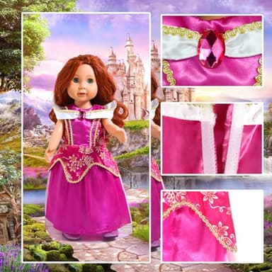 WONDOLL 18 inch Doll Clothes Accessories - 6Pcs Different Princess Costume Dress（NO Doll） - Image 6