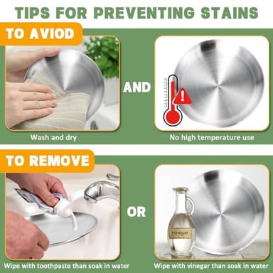 Petdream 2-Pack Stainless Steel Cat Food Bowls – Shallow Whisker-Friendly Non-Slip Silicone Base,Easy to Clean Indoor Feeding Dishes(6.7") - Image 6