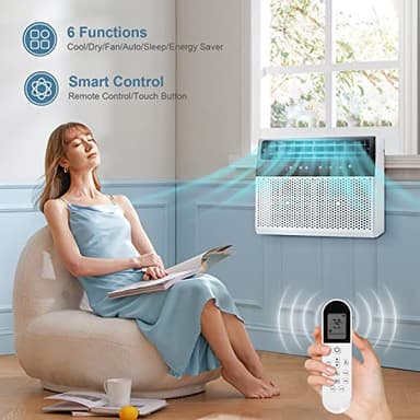 Antarctic Star 12,000 BTU Window Air Conditioners Cools up to 550 Sq. Ft, U-Shaped Air Condtioner Window Unit with 6 Modes 24H Timer, Energy-saving Window AC Units, Easy to Install, White - Image 3