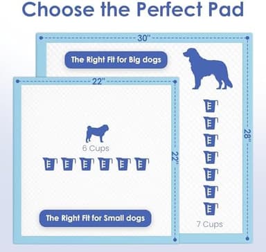 American Kennel Club Scented Puppy Training Pads with Ultra Absorbent Quick Dry Gel – 28 x 30 Pee Pads for Dogs - Fresh Scented - 50 Count, XL - Image 7