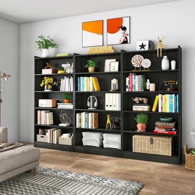 Tribesigns 72-inch Tall Bookcase, Modern 6-Tier White Library Bookshelf with Storage Shelves, Large Open Bookcases Wood Display Shelving Unit for Bedroom Living Room Office - Image 7