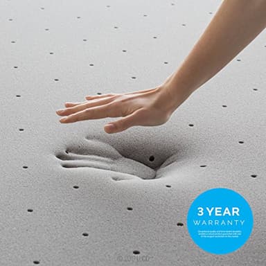 Lucid 3 Inch Ventilated Bamboo Charcoal Memory Foam Mattress Topper - Twin XL Mattress Topper - Image 7