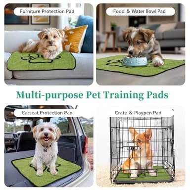 PatiencET Washable Pee Pads for Dogs, 18"x 24" Super Absorbent Reusable Puppy Pads for Pet Training, Housebreaking and Incontinence, 2 Pack Puppy Potty Pads with Leakproof Non-Slip Bottom - Image 6