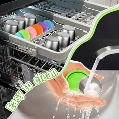 Showvigor 6-Pack 2.4oz Stainless Steel Salad Dressing Cups with Leakproof Lids | Reusable Sauce Containers for Lunch Box, Travel, Picnics & Kitchen Storage – Dishwasher Safe & Eco-Friendly - Image 6