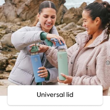 Takeya Actives Water Bottle with Spout Lid - Bottle with Double Stainless Steel Insulation - Dishwasher Safe & BPA-Free - Bottle with Spout Lid & Removable Bumper - 24 oz, Watermelon - Image 2