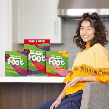 Fruit by the Foot Fruit Flavored Snacks, Halloween Treats, Berry Tie-Dye and Strawberry Tie-Dye, 18 Rolls, 13.5 oz - Image 8