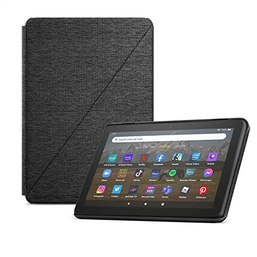 Amazon Fire HD 8 Tablet (32GB Black, 2024 release) + Standing Cover (Black) - Image 1