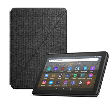 Amazon Fire HD 8 Tablet (32GB Black, 2024 release) + Standing Cover (Black) - Image 1