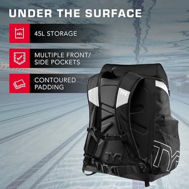 Alliance Backpack, 45L Capacity, Wet and Dry Compartments, Team Colors, Purple, 45 Liter - Image 4