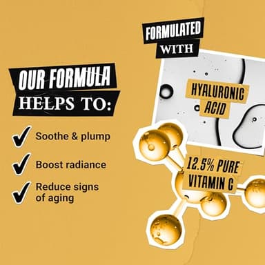 Kiehl's Powerful-Strength 12.5% Vitamin C Serum, Line-Reducing Concentrate for Face, Boosts Radiance & Firmness, Smooths & Plumps Skin, with Hyaluronic Acid, Dermatologist-Tested - 1.7 fl oz - Image 3