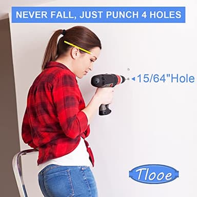 Tlooe Curved Shower Curtain Rod, 45-72 inches Adjustable Arched Shower Curtain Curved Rods, Rustproof Round Never Fall Design for Bathroom, Black, Need to Drill - Image 2