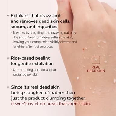 Peel Shot Glow Rice Ampoule Duo White rice ampoule+Black rice ampoule Soft Exfoliating Face and Body Scrub Dead Skin Cells, Blackheads Remover for All Skin Types - Image 4
