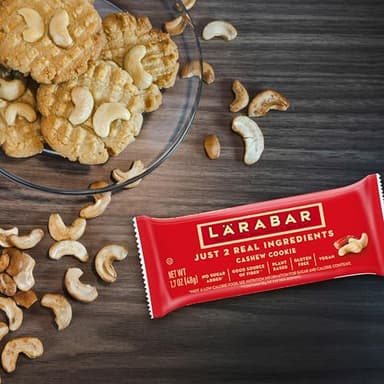 Larabar Cashew Cookie, Gluten Free Vegan Fruit & Nut Bar, 1.7 oz Bars 16 Ct - Image 5