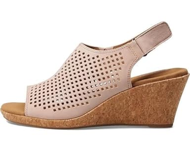 Rockport Women's Briah Perf Sling Wedge Sandal, Farro Nubuck, 7.5 - Image 7