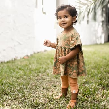 Burt's Bees Baby - Baby Girls Top and Pant Set, Tunic and Leggings Bundle, 100% Organic Cotton - Image 3