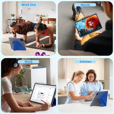 14 inch Large Screen Tablet, Android 15 Tablet 16GB RAM 256GB ROM, 1920 * 1200 IPS FHD Display, Widevine L1, 10000mAh 18W Charging, Wi-Fi & Bluetooth, 4G LTE, with Stand Case & Stylus - Image 7
