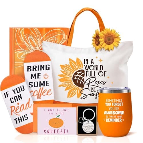 Gifts for Women Girls Best Friend Sister Wife Girlfriend Daughter - Unique Birthday Valentines Mothers Day Christmas Gifts for Her, Sunflower Sunshine Inspirational Thinking of you Gift - Image 1