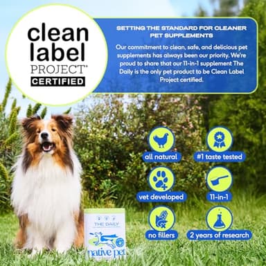 Native Pet Dog Vitamins & Supplements - 11-in-1 Multivitamin Powder for Dogs Food Topper - Collagen, Glucosamine, Probiotics, Omega & More- Supports Healthy Gut, Mobility & Overall Health -30 Scoops - Image 4