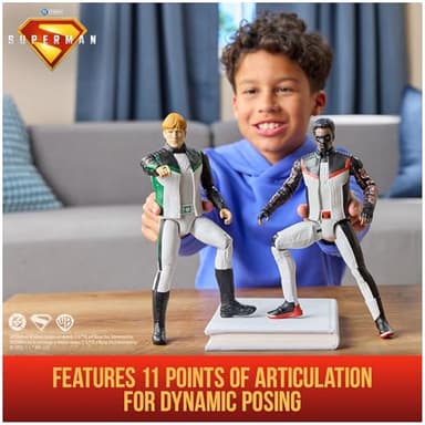 DC Comics, Superman, Green Lantern, Hawkgirl, and Mr. Terrific 4-Pack, 12-Inch Action Figure Set, Superhero Toys for Kids Ages 4 and Up - Image 5