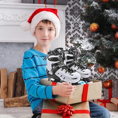 Kuxuan Skates Roller Skates for Girls and Boys Kids, 4 Sizes Adjustable Fun Kids Toddler Rollerskates with Light up Wheels for Teens Women Indoor Outdoor - Image 7