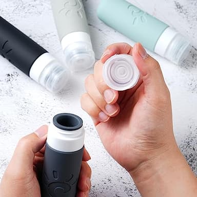 Zafit Travel Bottles for Toiletries, TSA Approved Travel Containers 3oz Leak Proof Travel Tubs Refillable Liquid Travel Accessories for Shampoo Conditioner Lotion Body Wash(Multicolored A) - Image 5